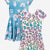 Denim Ivory Floral | Rainbow Leopard Heart - NEW!