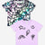Black Cream Rainbow Star | Purple Graffiti Icons - NEW!