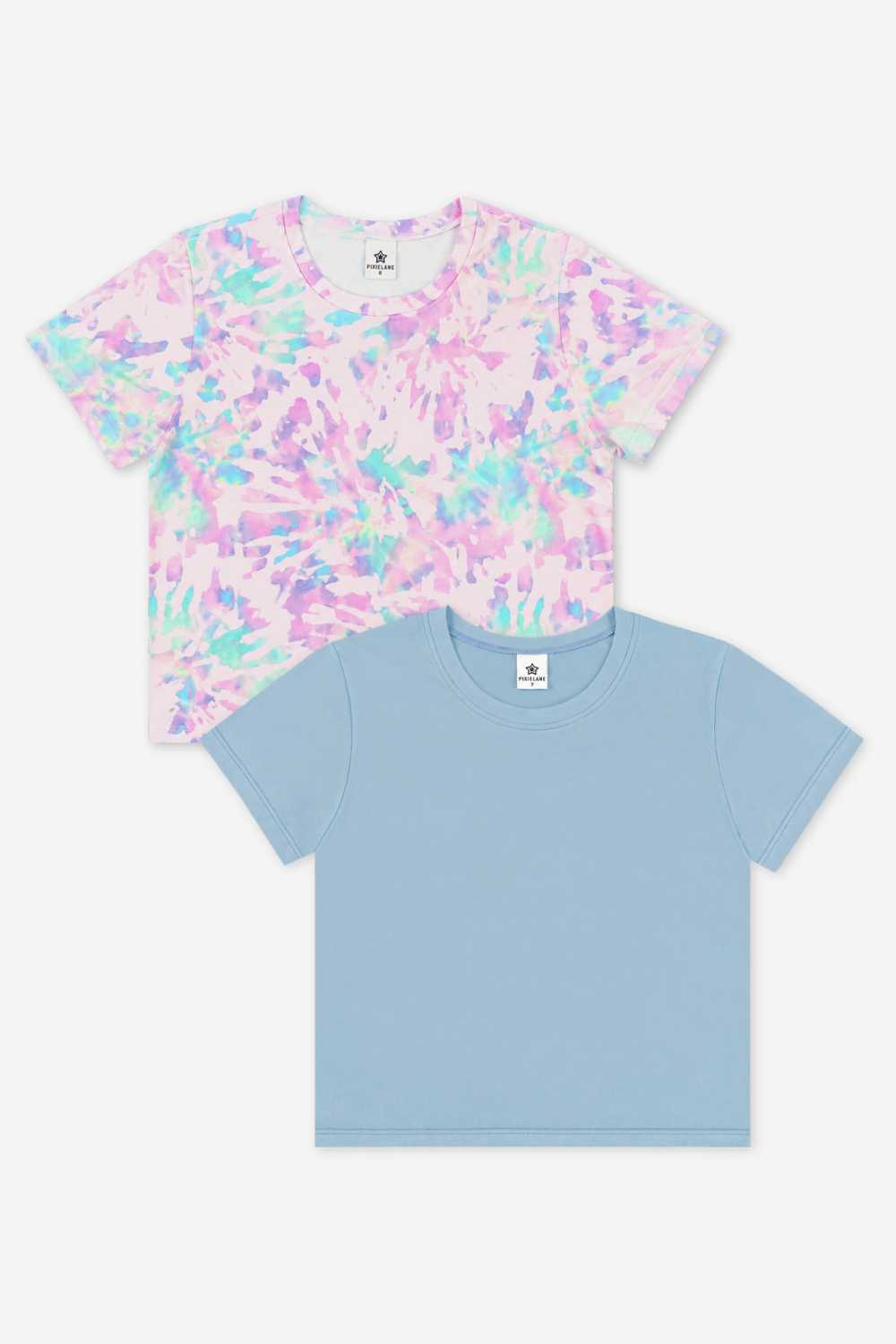 2 Pack Simply Soft Easy Tee - Black Cream Rainbow Star | Purple Graffiti Icons - NEW!