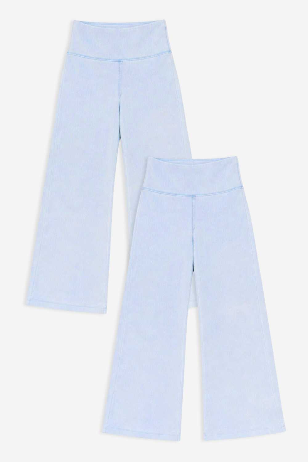 2 Pack Super Stretch Soft Denim Wide Leg Jegging