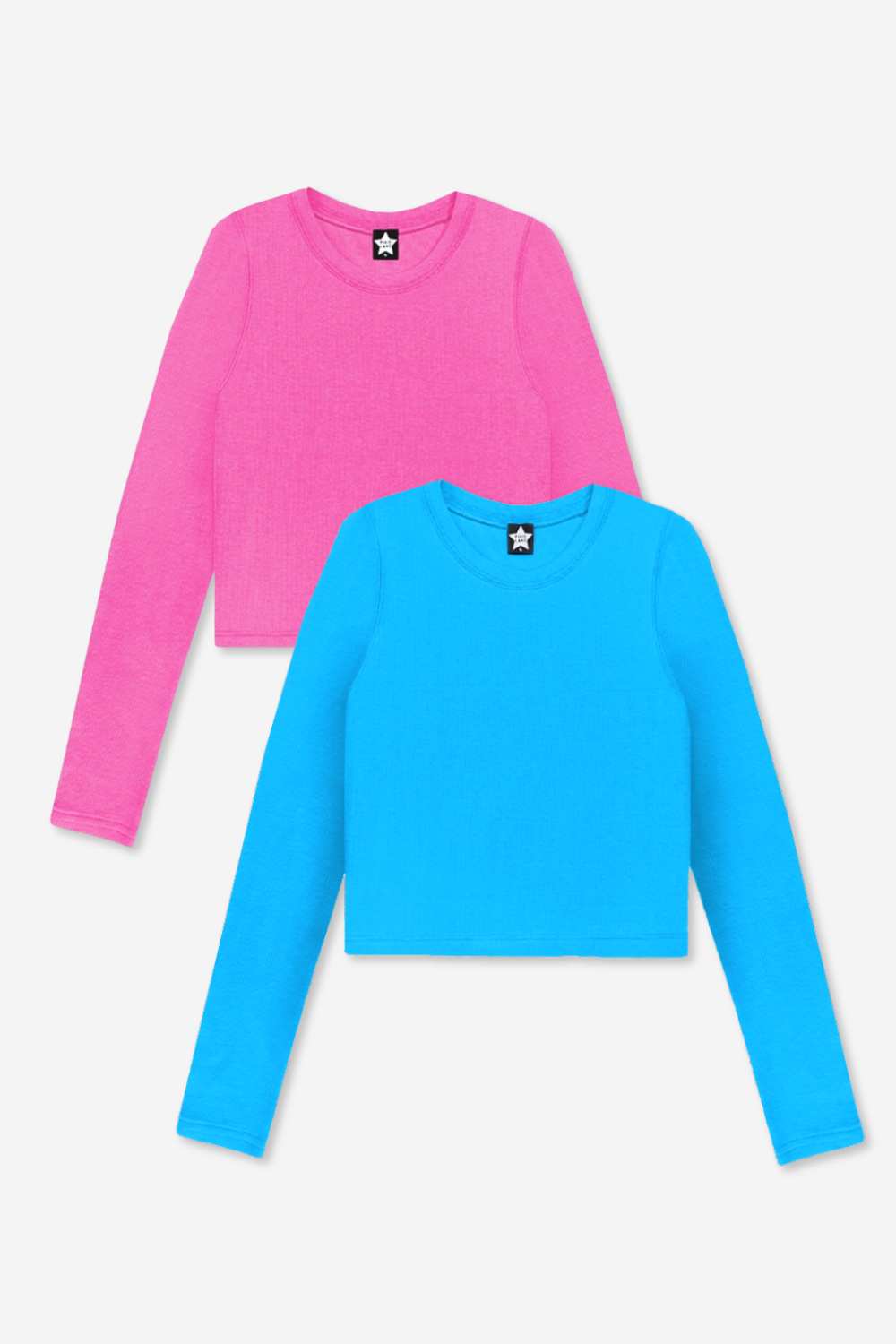 2-Pack Ultra-Soft Ribbed Fitted L/S Tee