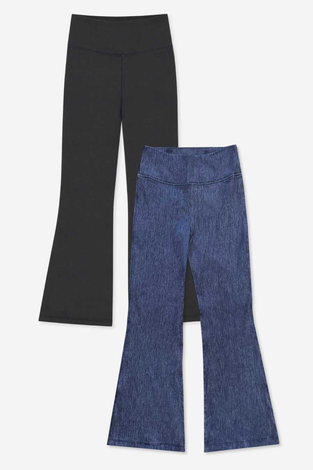 2-Pack Super Stretch Soft Denim Flare Jegging
