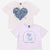 Cream Denim Leopard Heart | Lilac Denim Palm - NEW!