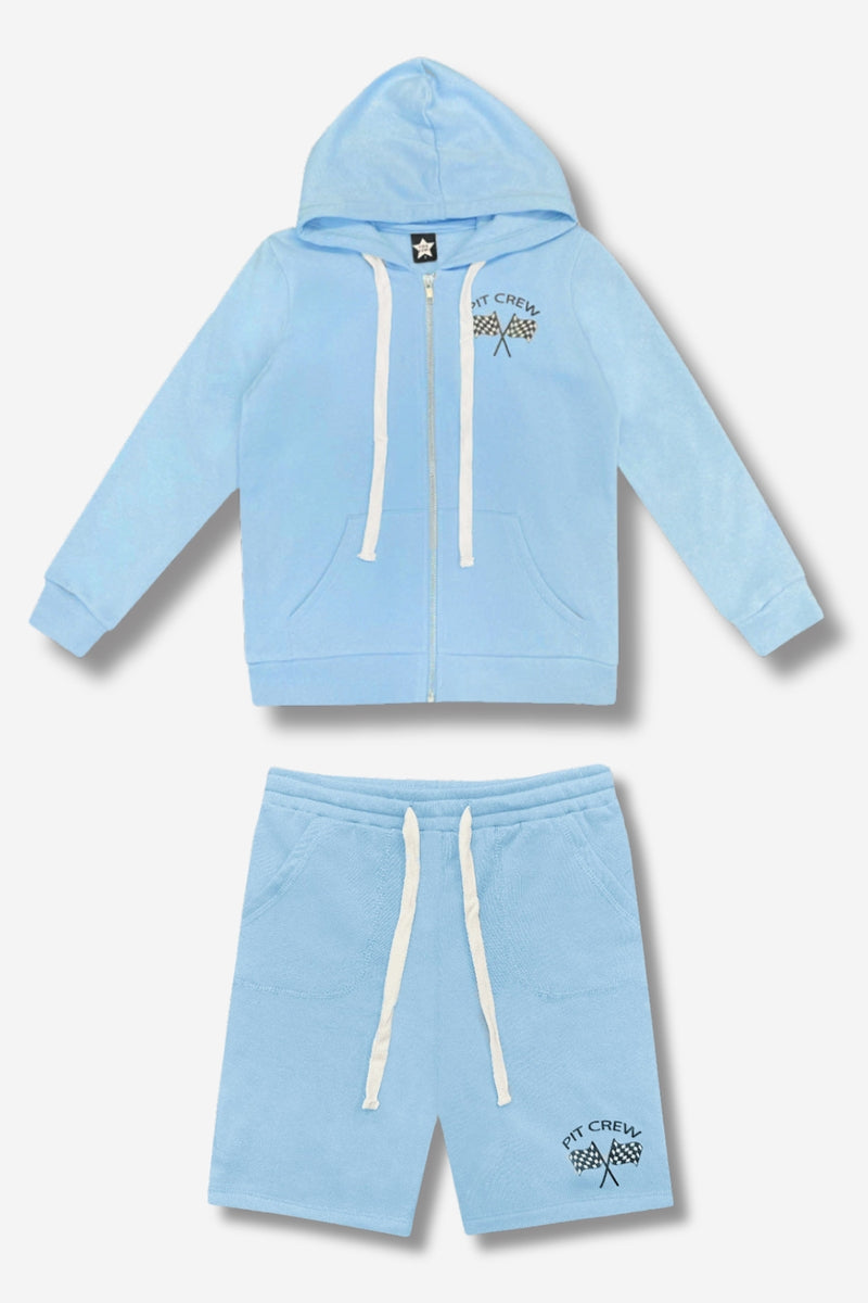 Multipack: Cotton Soft French Terry Zip Hoodie & Board Short