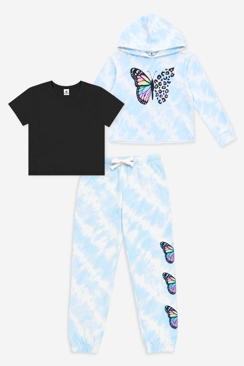 3 Pack Cloud Soft French Terry Easy Hoodie Sweatpant & Simply Soft Tee