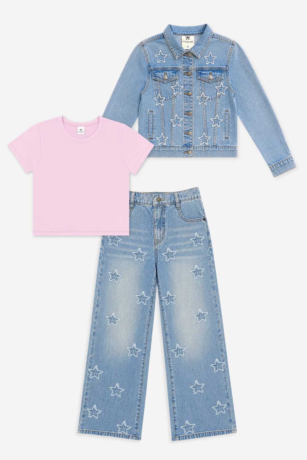 3 Pack Easy Tee and Denim Set