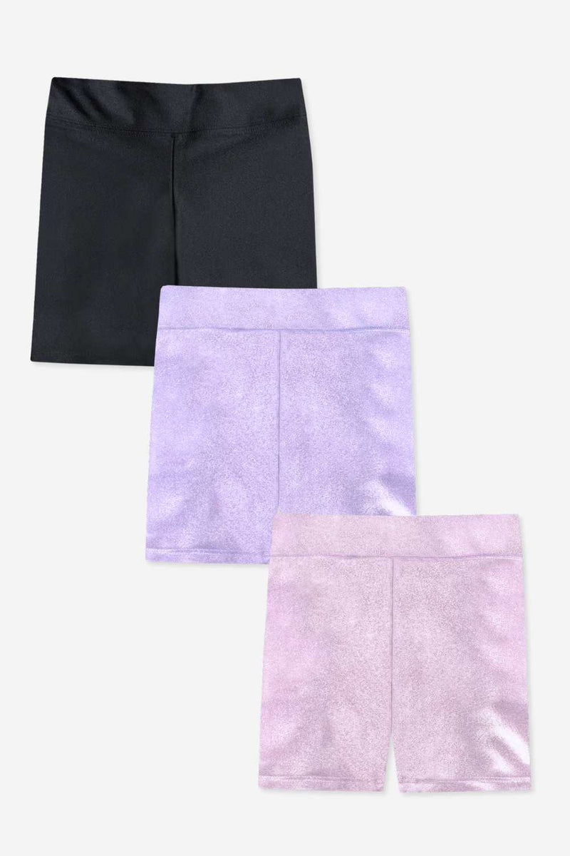 3-Pack High Shine Biker Short