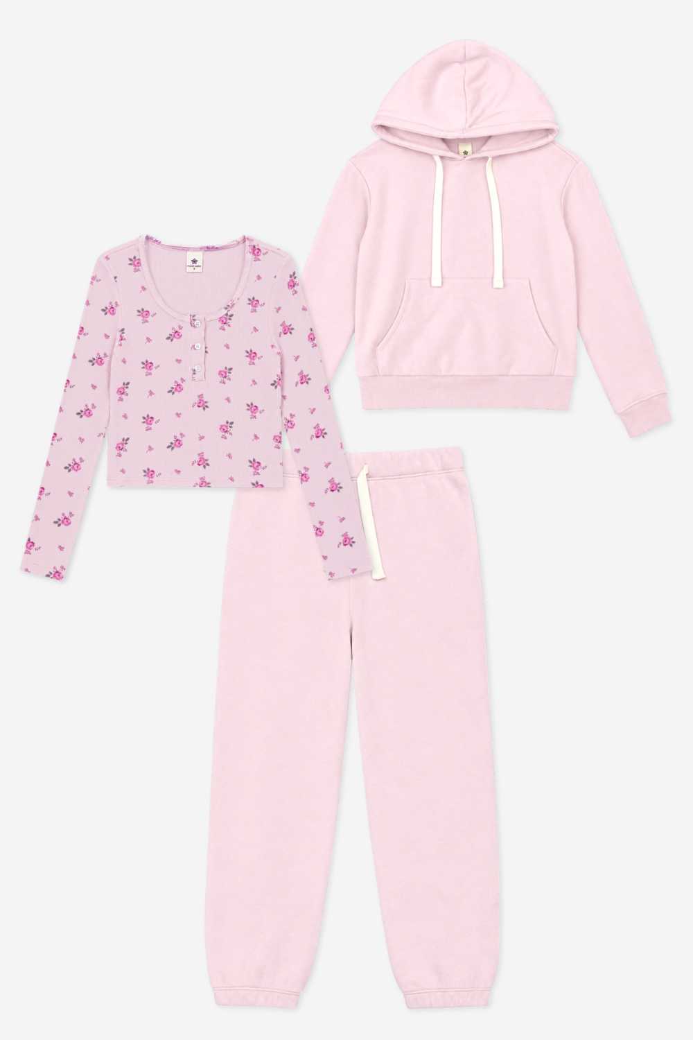 3-Pack Hoodie, Jogger & Henley Set