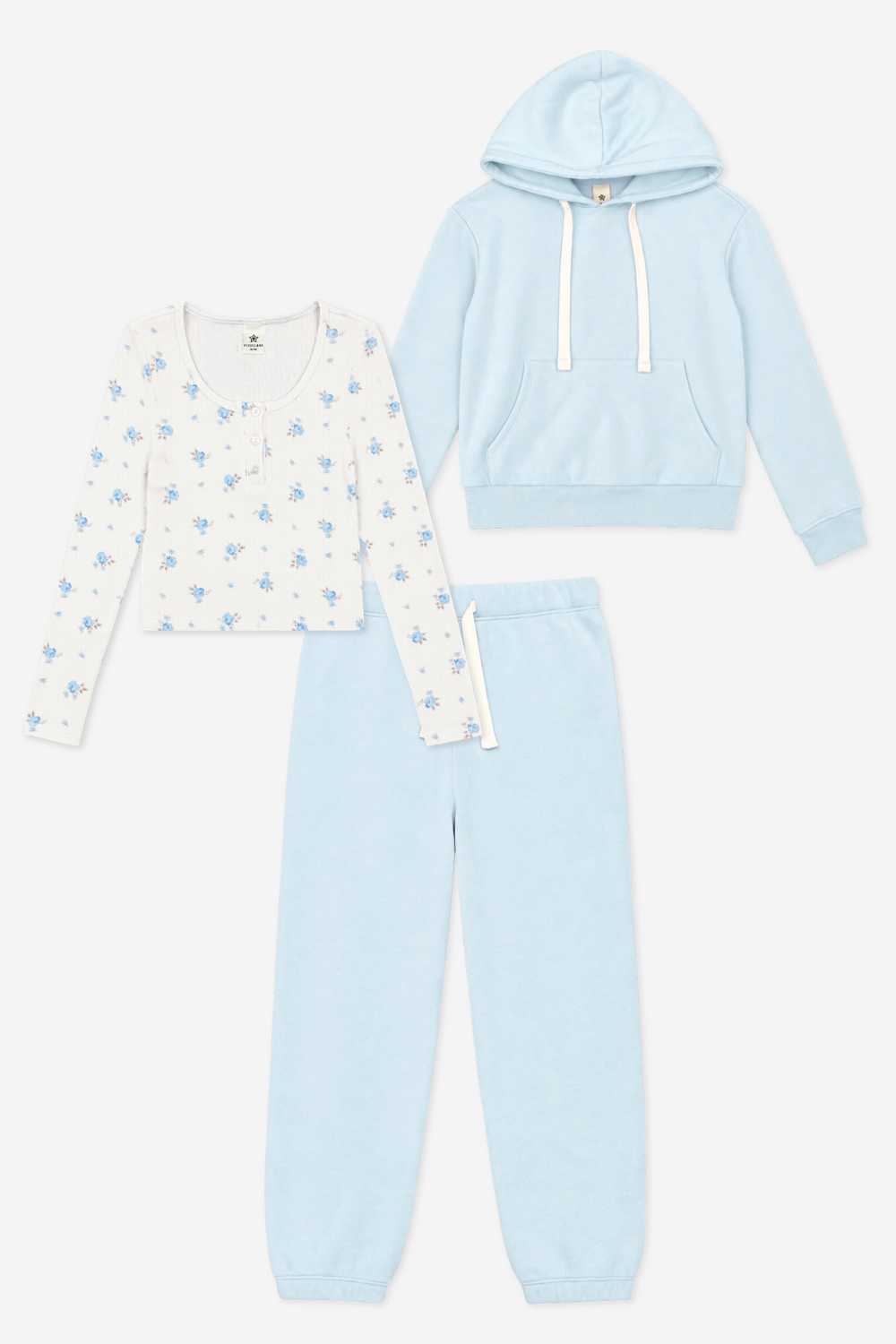 3-Pack Hoodie, Jogger & Henley Set