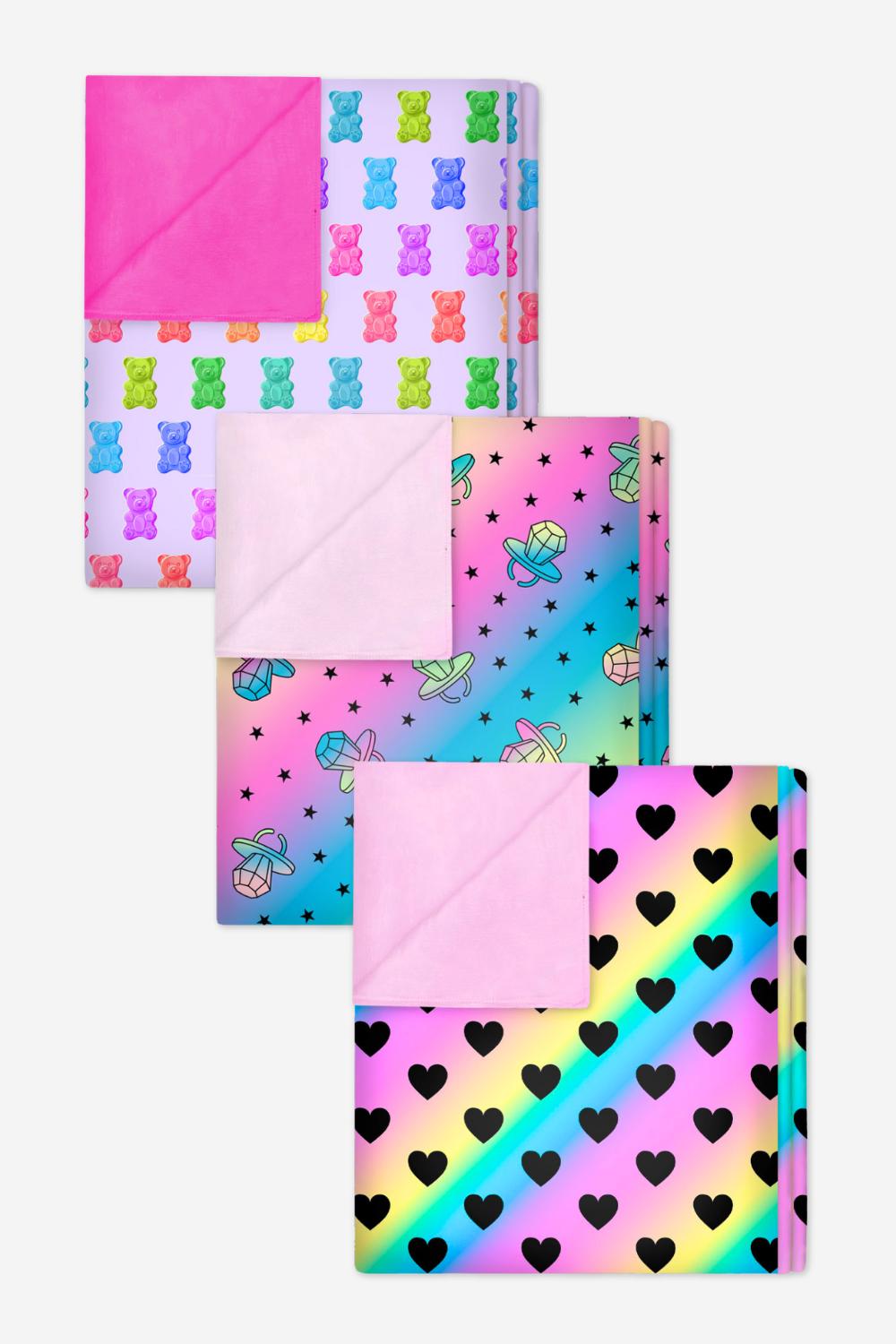 3-Pack Simply Soft Reversible Blanket