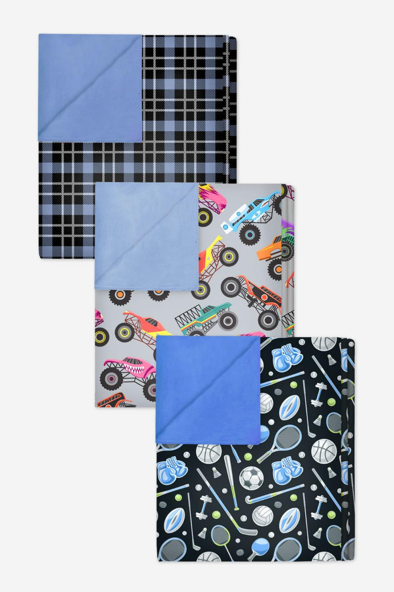 3-Pack Simply Soft Reversible Blanket