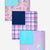 Ice Pink Sun & Moon | Pink Navy Plaid | Lilac Pastel Splatter