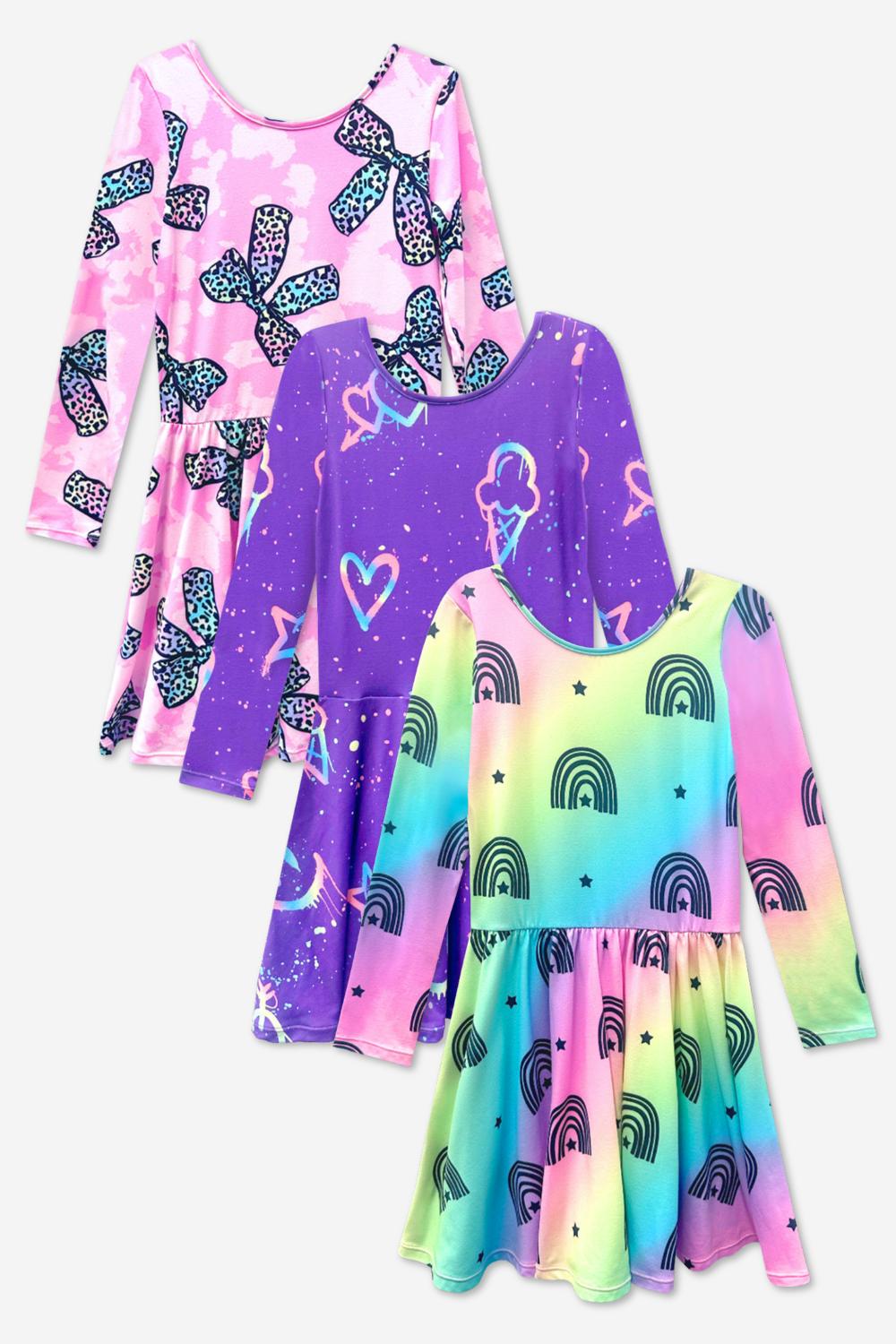 3-Pack Simply Soft L/S Dress.