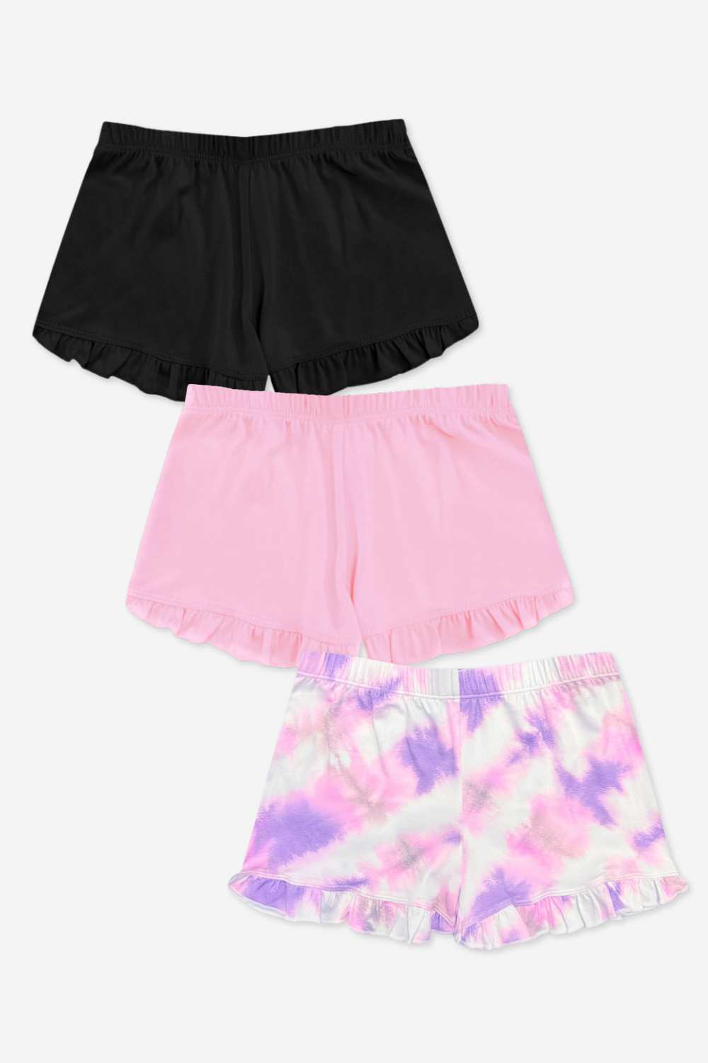 3-Pack Simply Soft Ruffle Short