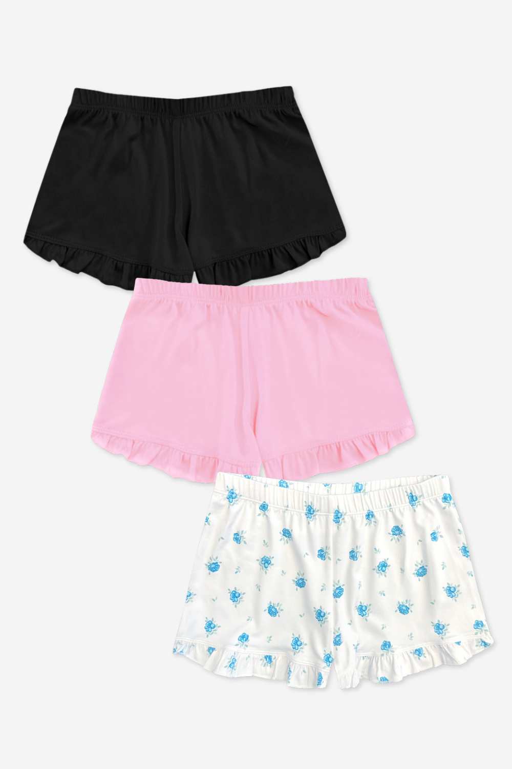3-Pack Simply Soft Ruffle Short