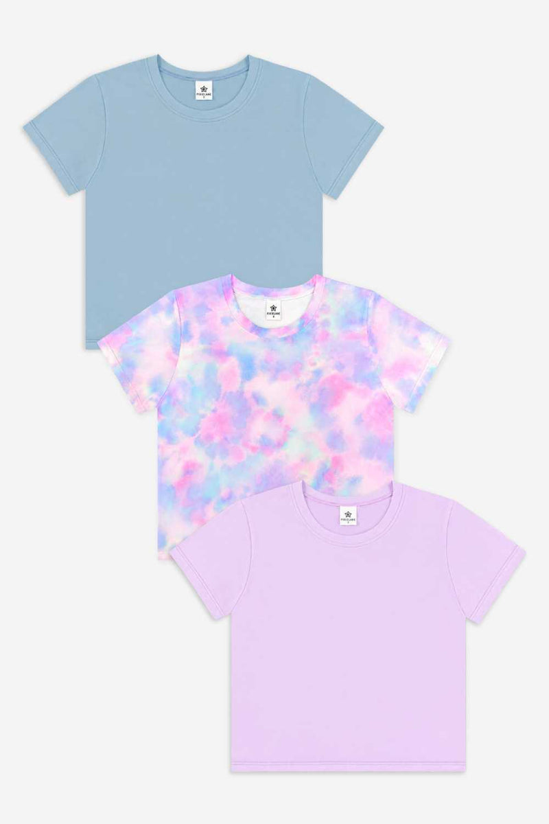 3 Pack Simply Soft Easy Tee - Denim Sky | Lilac Tie Dye | Lavender - NEW!