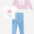 Sweet Pink Bow & Blooms - NEW!