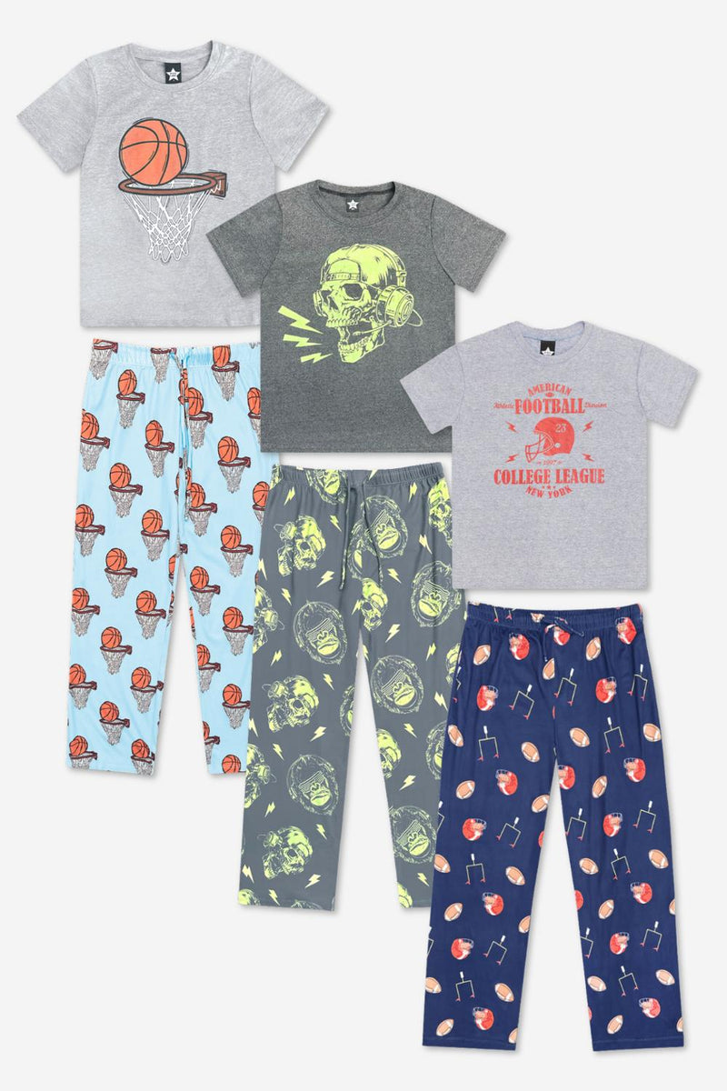 3-Pack Triblend Tee & Simply Soft Lounge Set