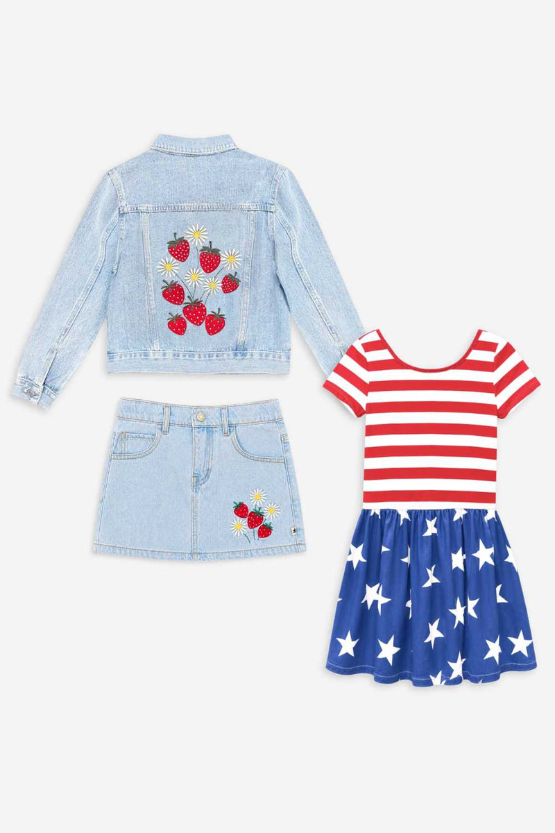 3 Pack Stars, Stripes & Strawberries - Stars Stripes & Strawberries - NEW!