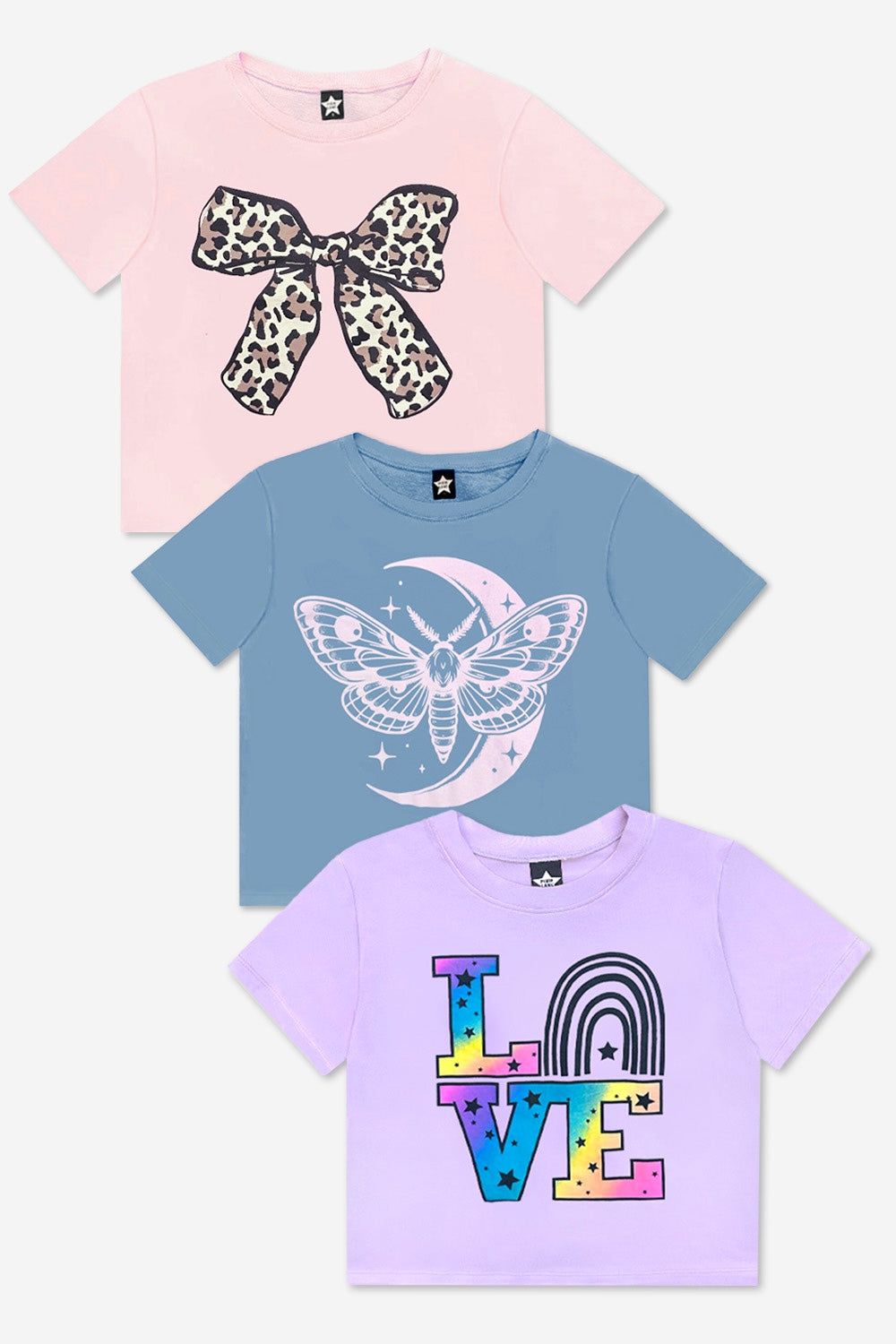 3-Pack Washed Cotton Drop Shoulder Tee