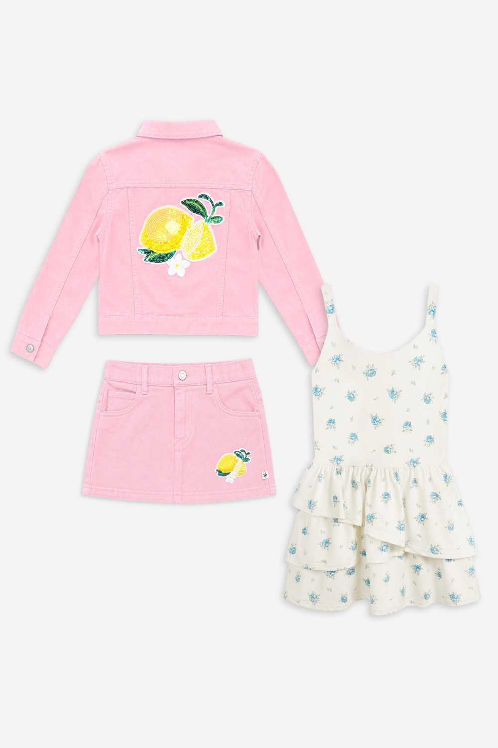 3 Pack Airswift Dress & Denim Skort Set - Pink Lemon Blossom - NEW!