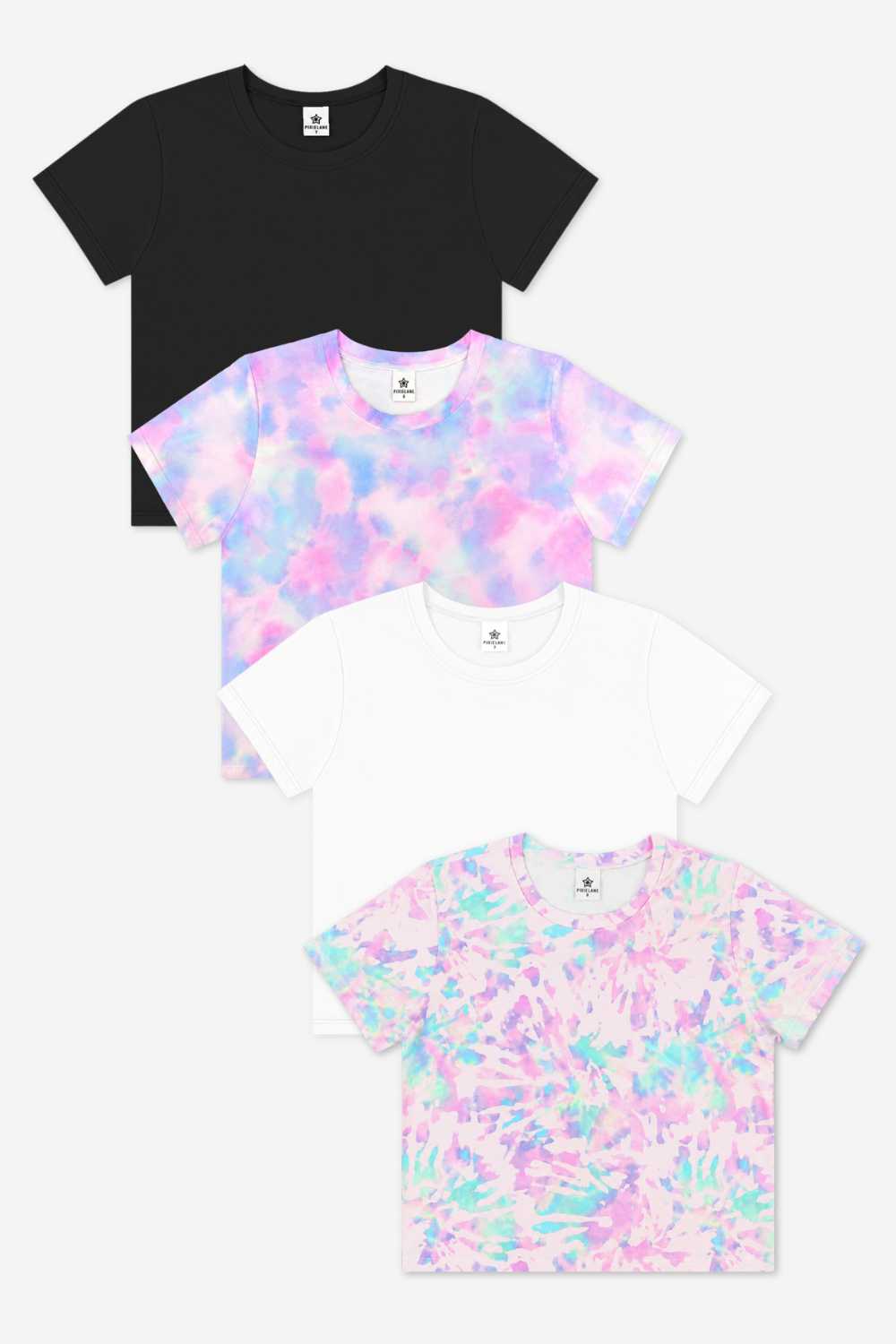 4 Pack Simply Soft Easy Tee - Neon Pink | White | Lavender | Lilac Tie Dye - NEW!