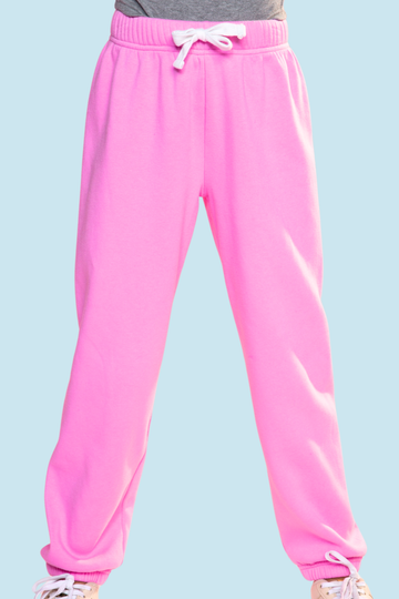 French Terry Luxe Sweatpant - Bubble Pink - Bubble Pink