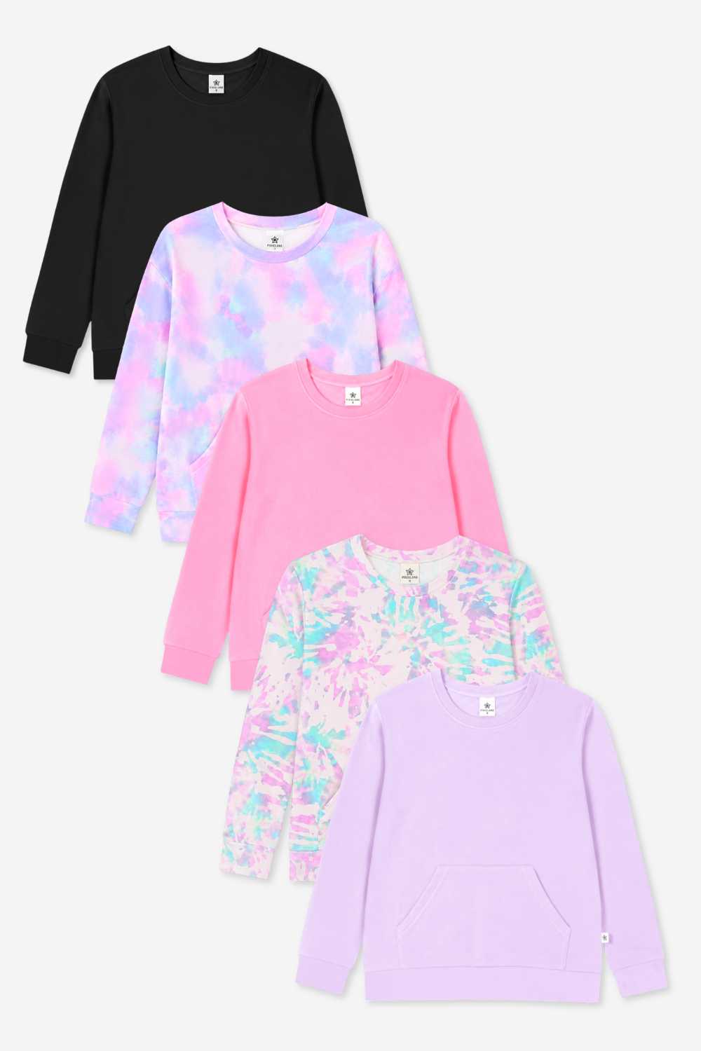 5 Pack Simply Soft Kanga Pocket Crew Top