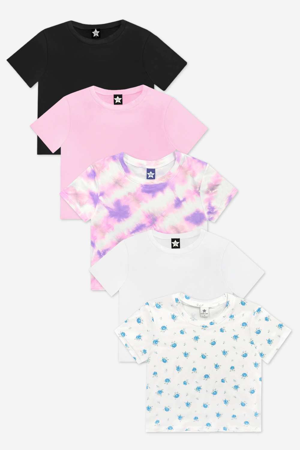 5-Pack Simply Soft Easy Tee - Pink | Blush | White | Ivory | Sky Blue - NEW!
