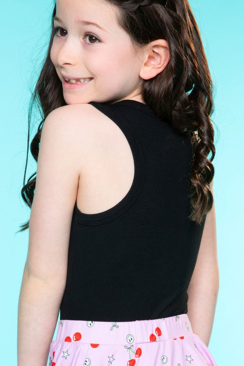 Ultra-Soft Ribbed Cropped Racer Tank