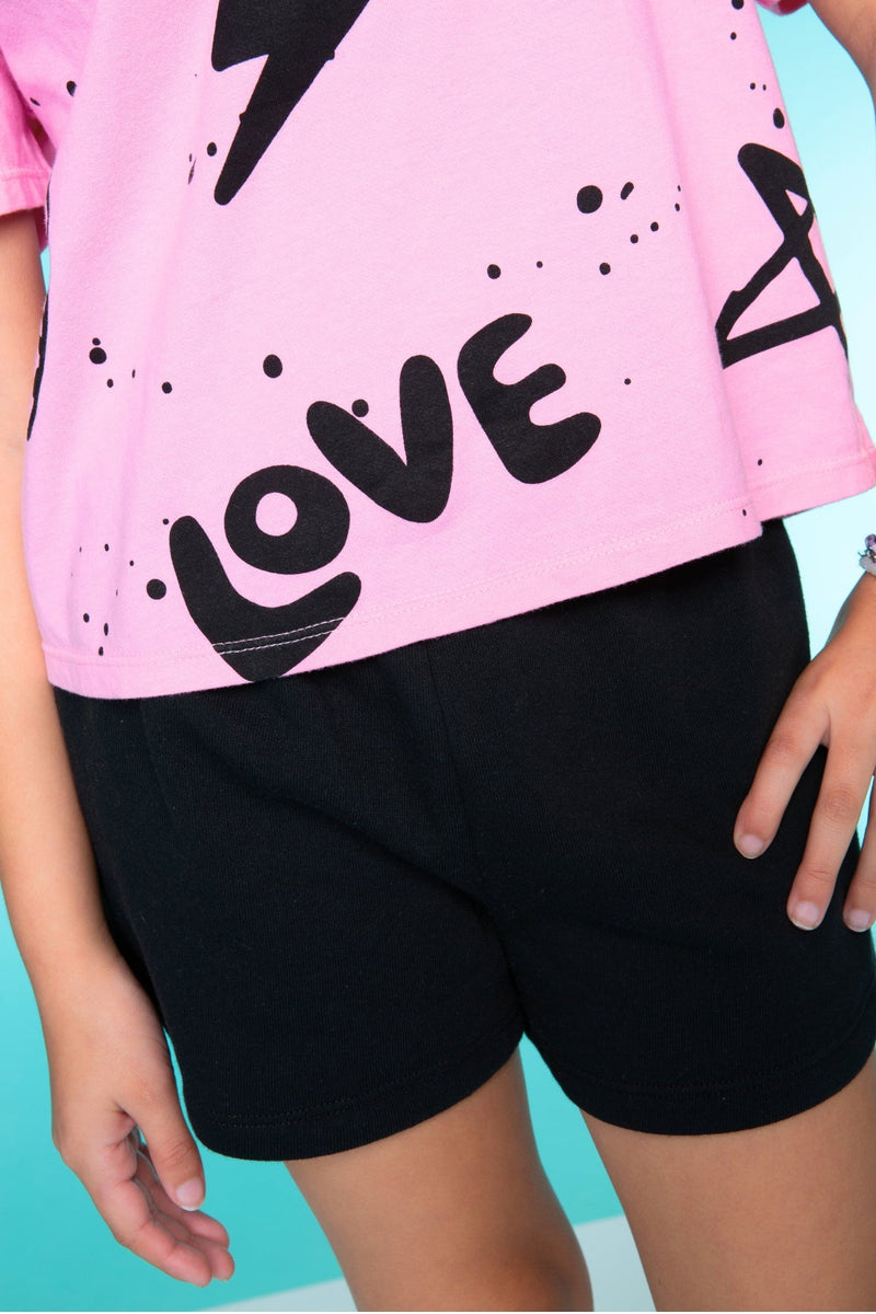 Washed Cotton Drop Shoulder Tee