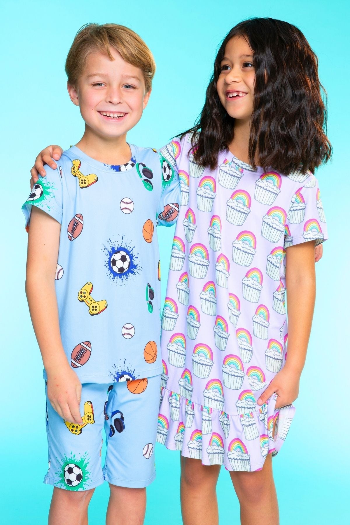 Simply Soft Short Sleeve Tee & Lounge Short - Burger & Fries - On Sale!