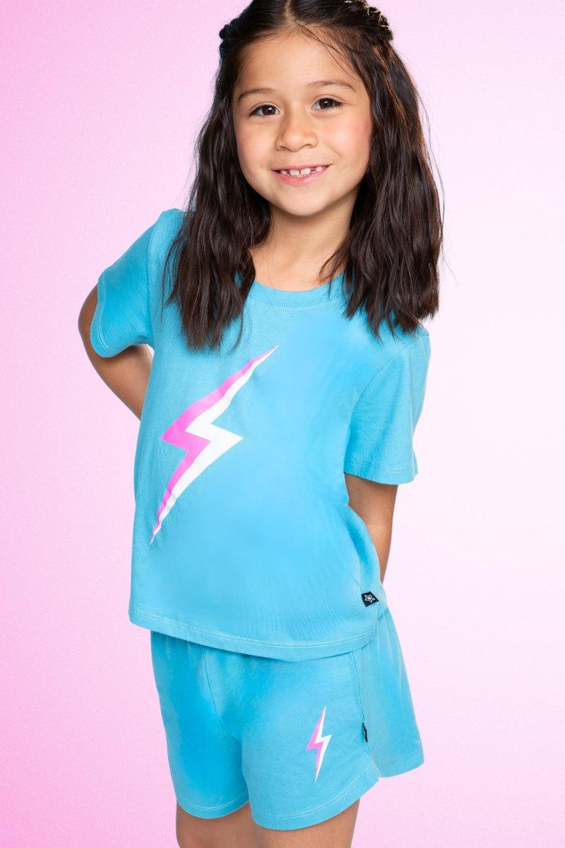 Washed Cotton Easy Tee & Dolphin Short Set