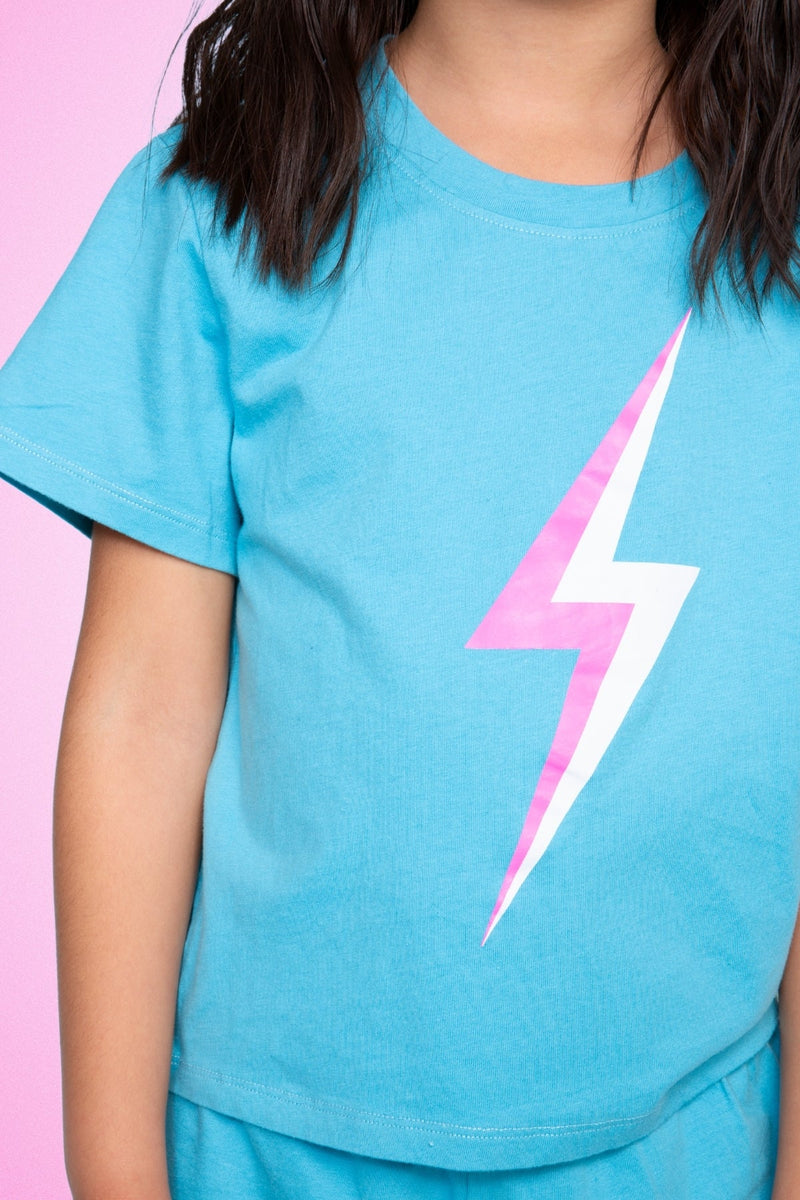 Washed Cotton Easy Tee & Dolphin Short Set