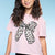 Dusty Pink Leopard Bow - NEW!