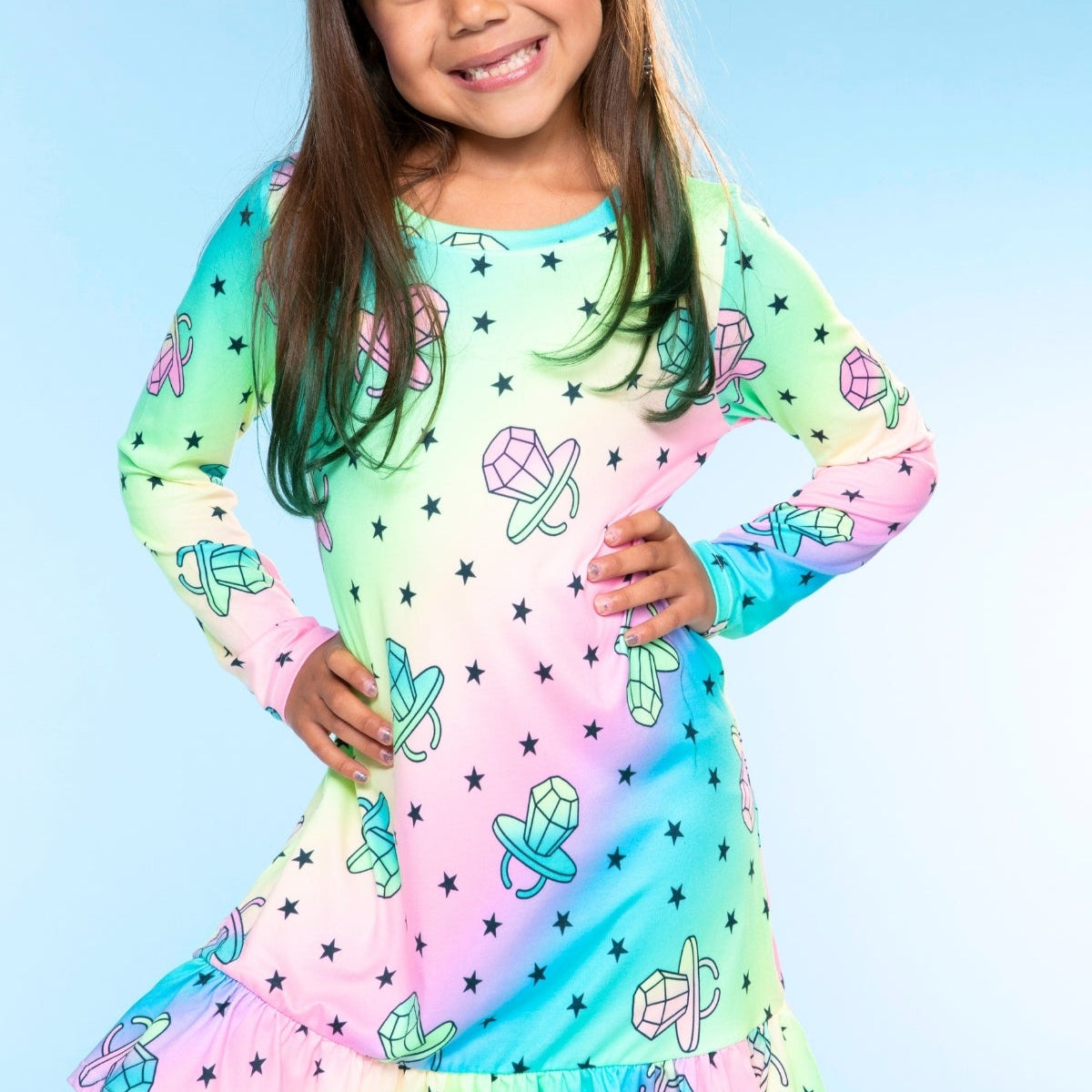 Simply Soft Long Sleeve Ruffle Nightgown