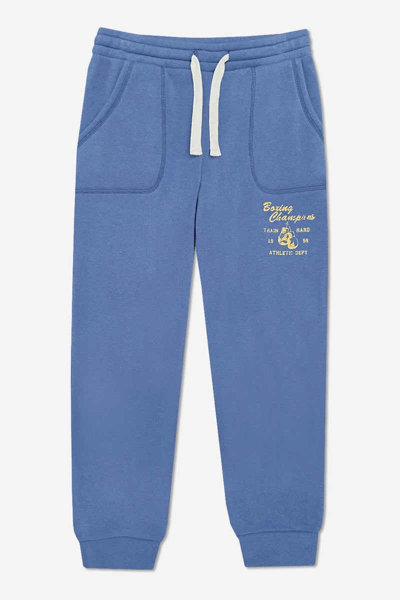 Cotton Soft French Terry Cozy Jogger - Dk Denim Boxing