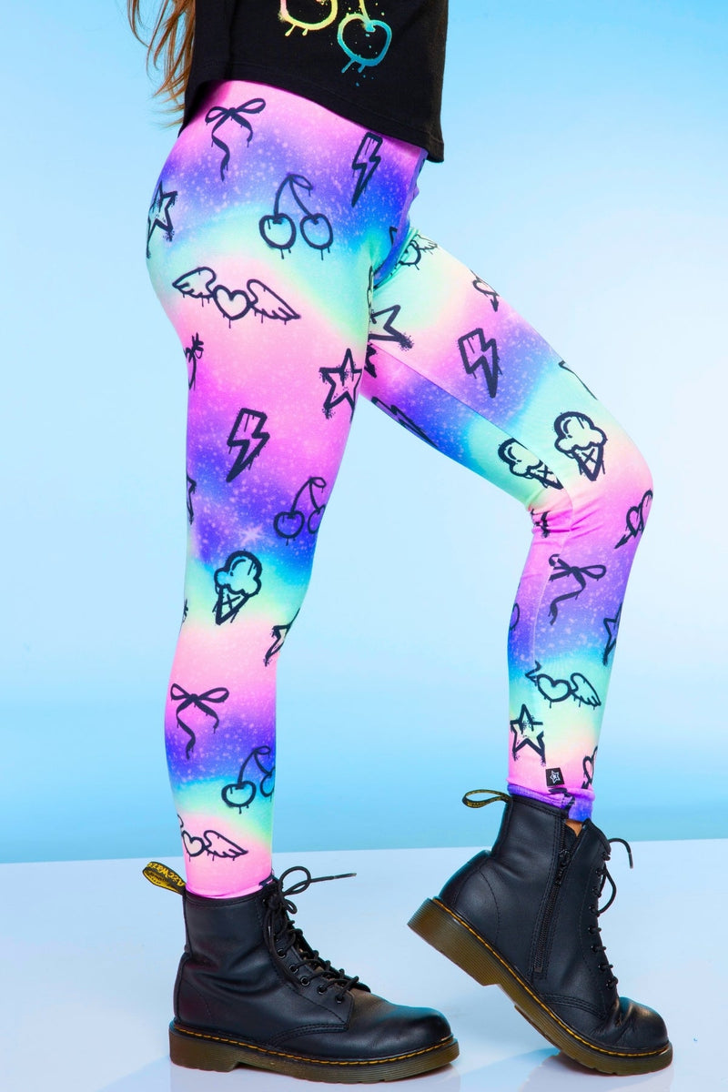 Simply Soft Long Legging - Rainbow Emojis