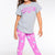 Pink Grey Cousin Crew Smile - NEW!
