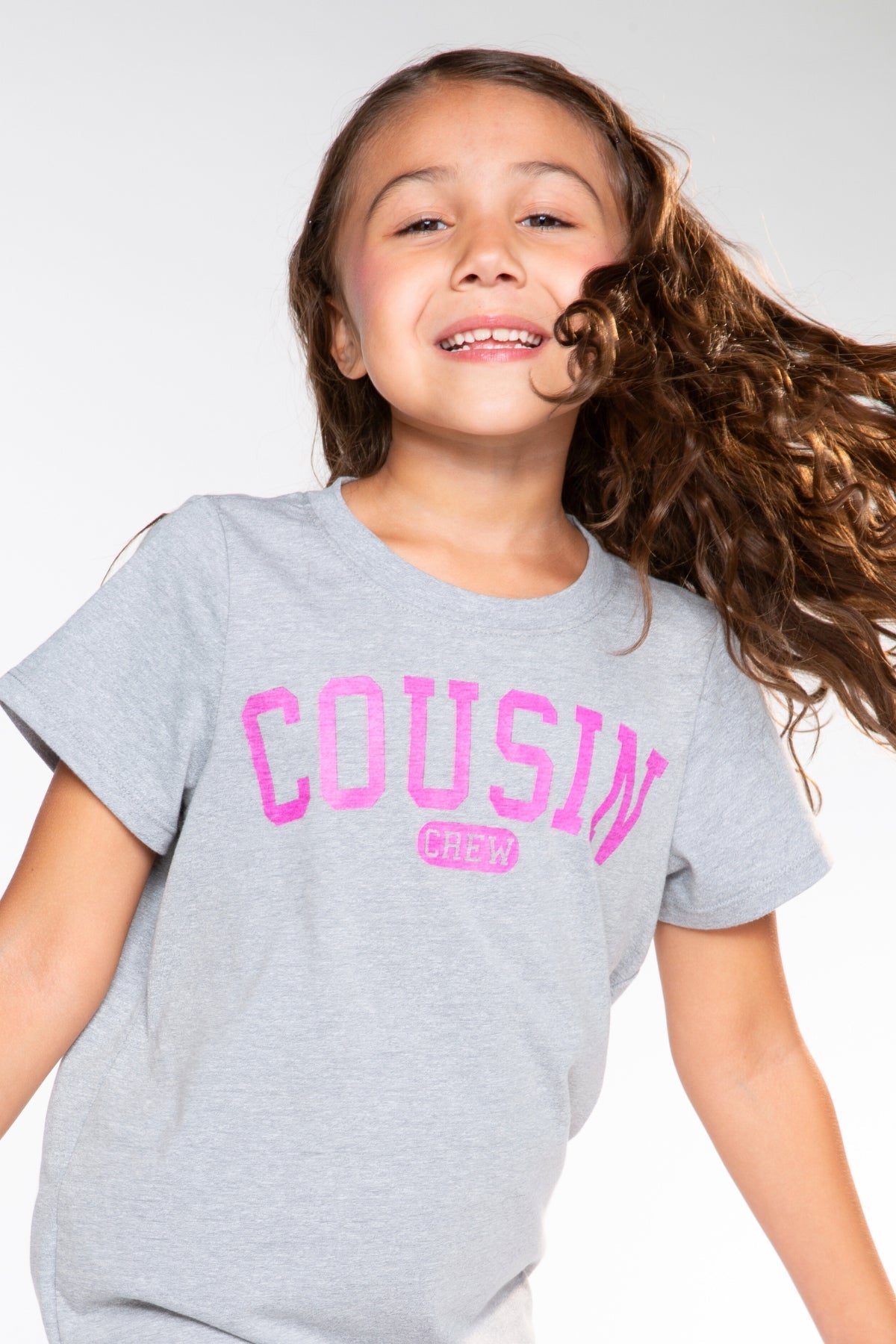 Triblend Short Sleeve Tee & Slim Lounge Bottom - Black Grey Cousin Crew Smile
