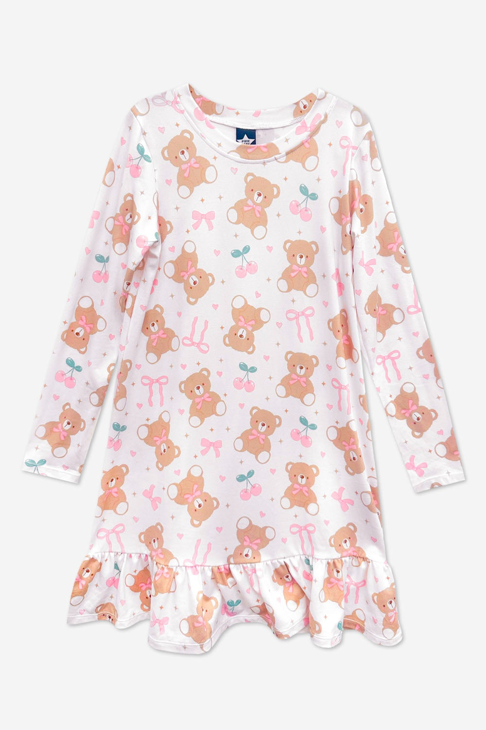 Simply Soft Long Sleeve Ruffle Lounge Dress