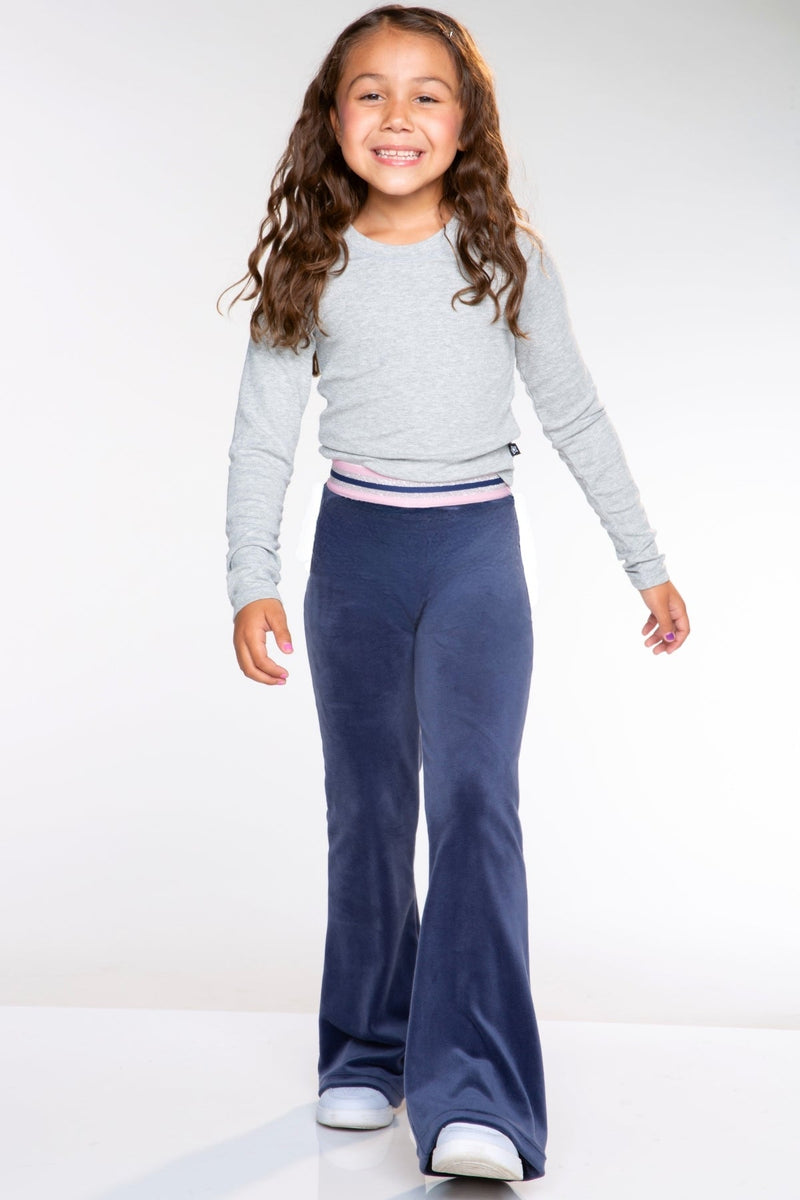 Velour Flare Legging - Vintage Navy - NEW!