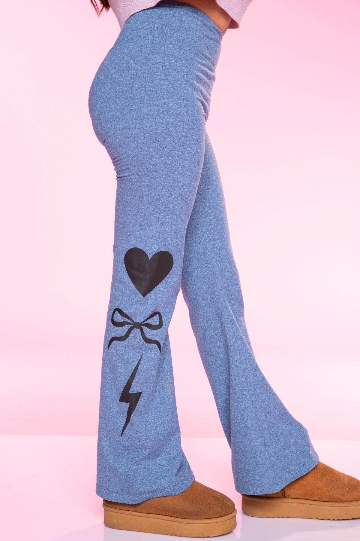 3-Pack Simply Soft Luxe Flare Legging - Candy Pink | Candy Purple | Vintage Denim Bow - NEW!