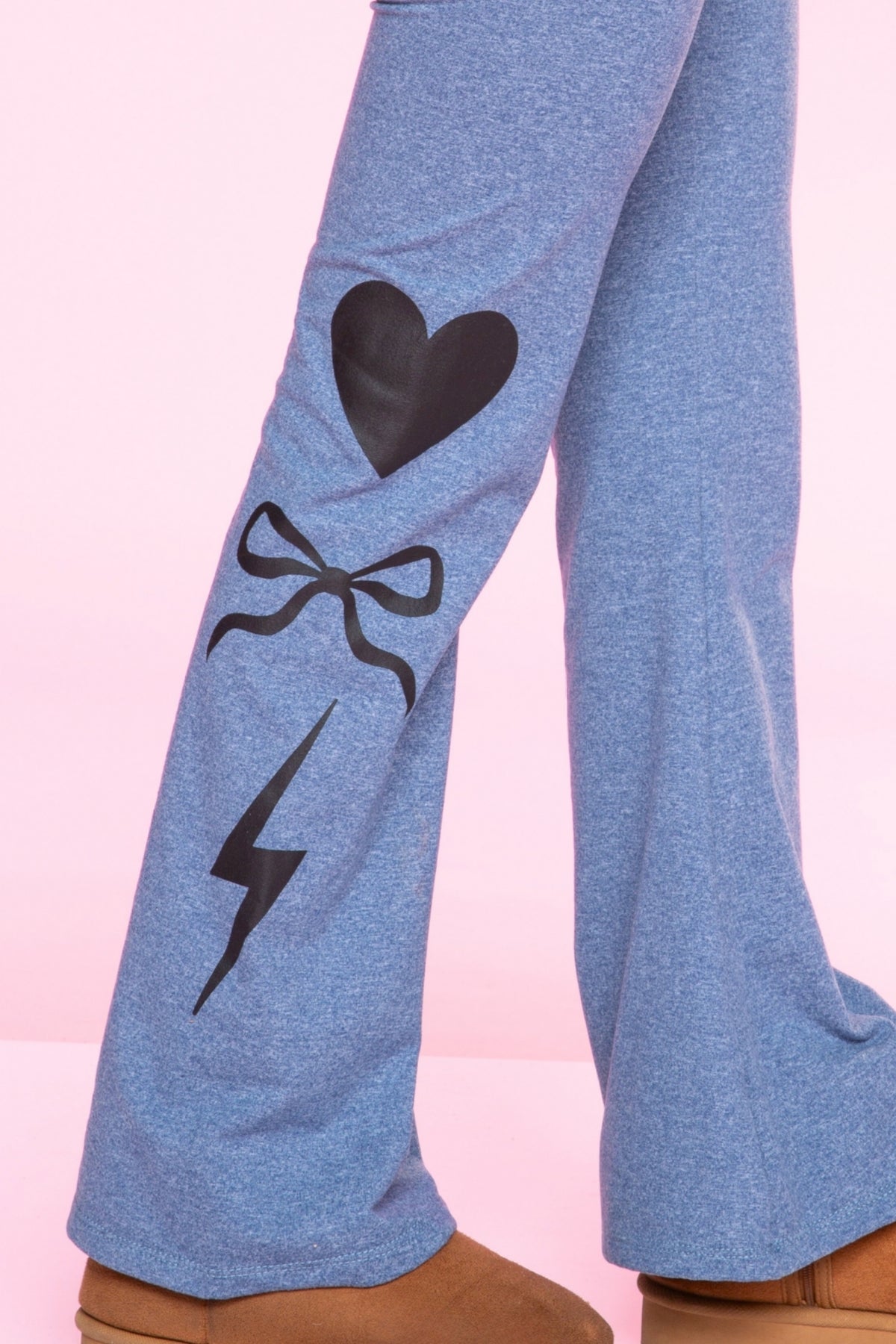 3-Pack Simply Soft Luxe Flare Legging - Candy Pink | Candy Purple | Vintage Denim Bow - NEW!