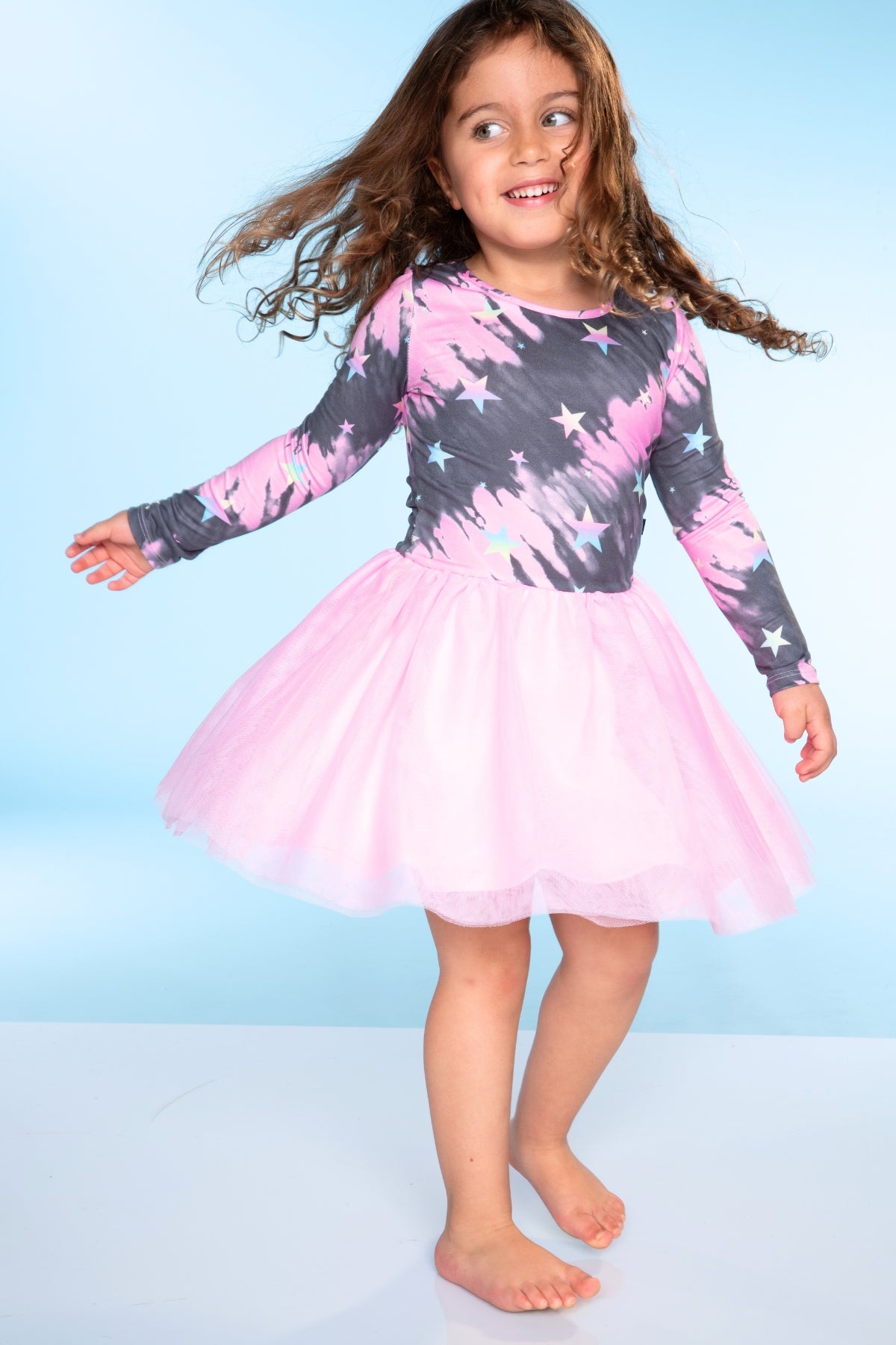 Simply Soft Long Sleeve Be Happy Tulle Dress