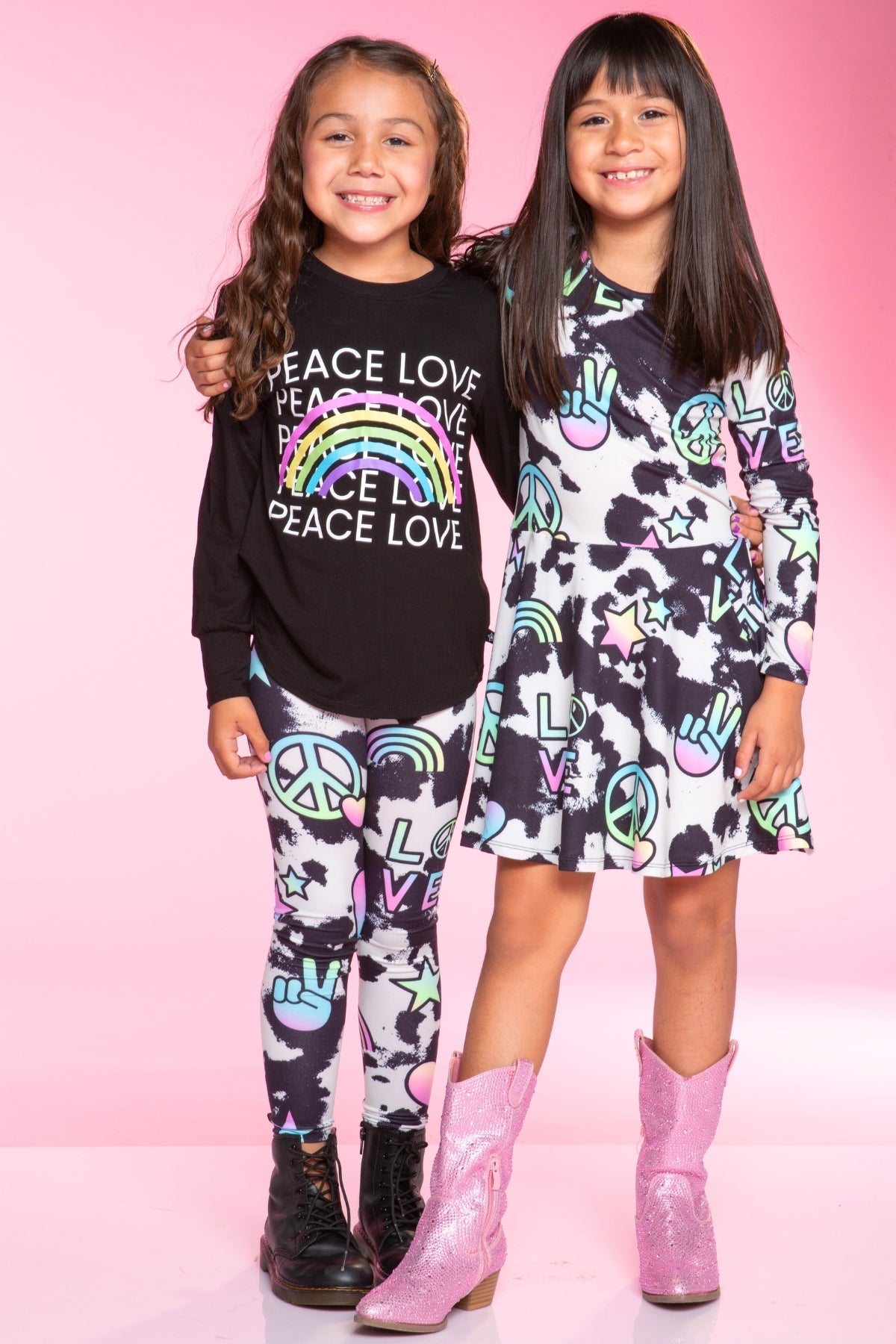 Simply Soft Long Legging. - Denim Tie Dye Graffiti Elements - NEW!