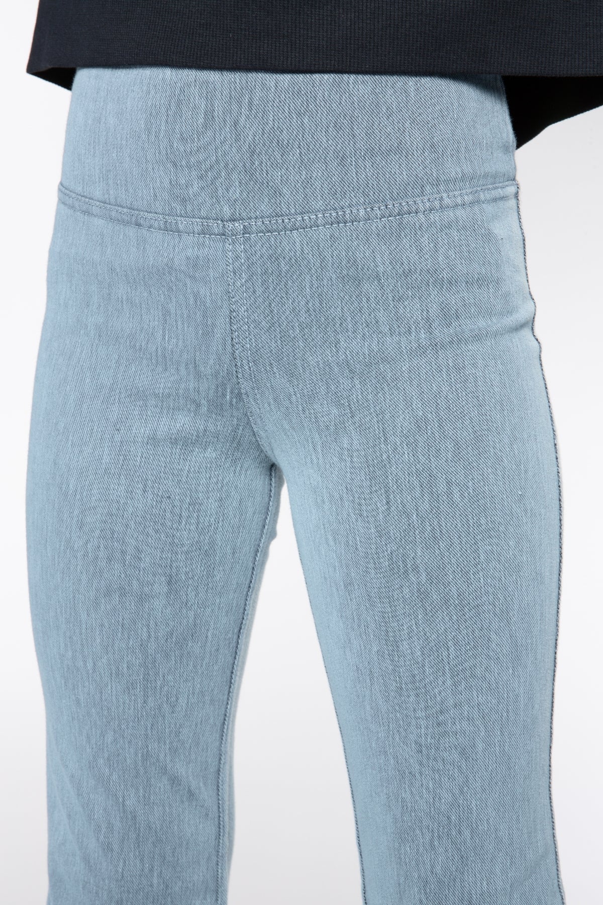 Super Stretch Soft Denim Flare Jegging - Light Blue Denim - NEW!