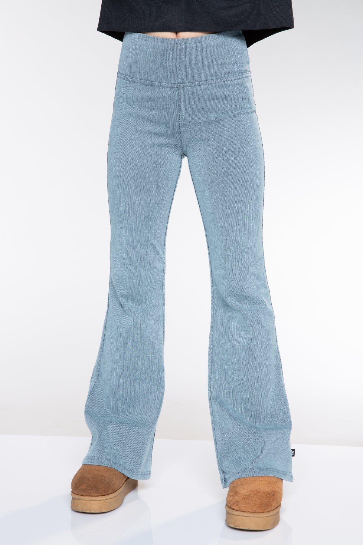 2-Pack Super Stretch Soft Denim Flare Jegging - Light Blue Denim - NEW!