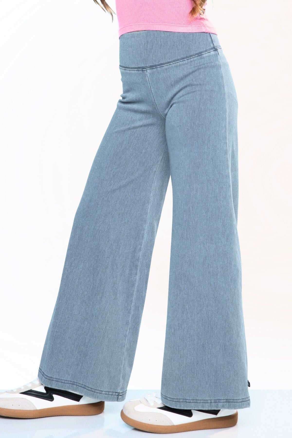 Super Stretch Soft Denim Wide Leg Jegging