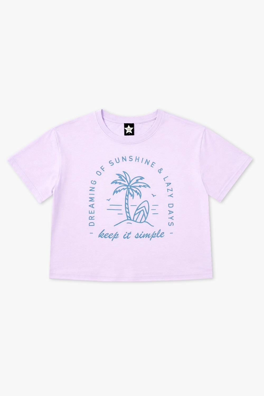 Washed Cotton Drop Shoulder Tee.